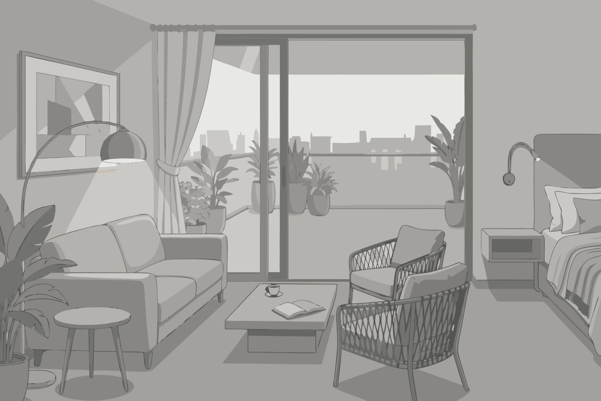 Hochzeitssuite mit Terrasse
